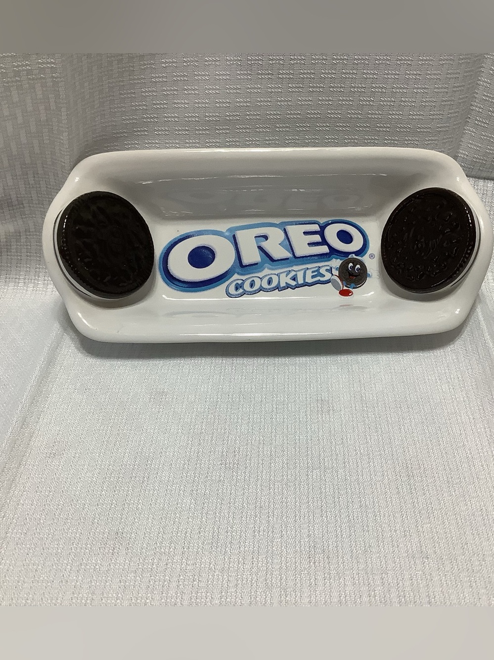 Vintage OREO Ceramic Ice Cream Boat Bowl Tray Houston Harvest
